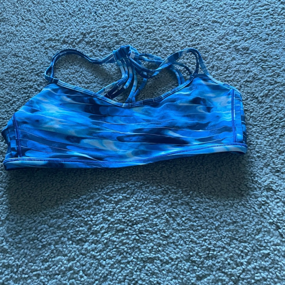 Lululemon Blue and Black Sports Bra